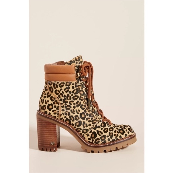 Sam Edelman Anthropologie Sade Lace-Up Hiker Ankle Boots 8.5 Maximalist Mob Wife - Picture 16 of 16